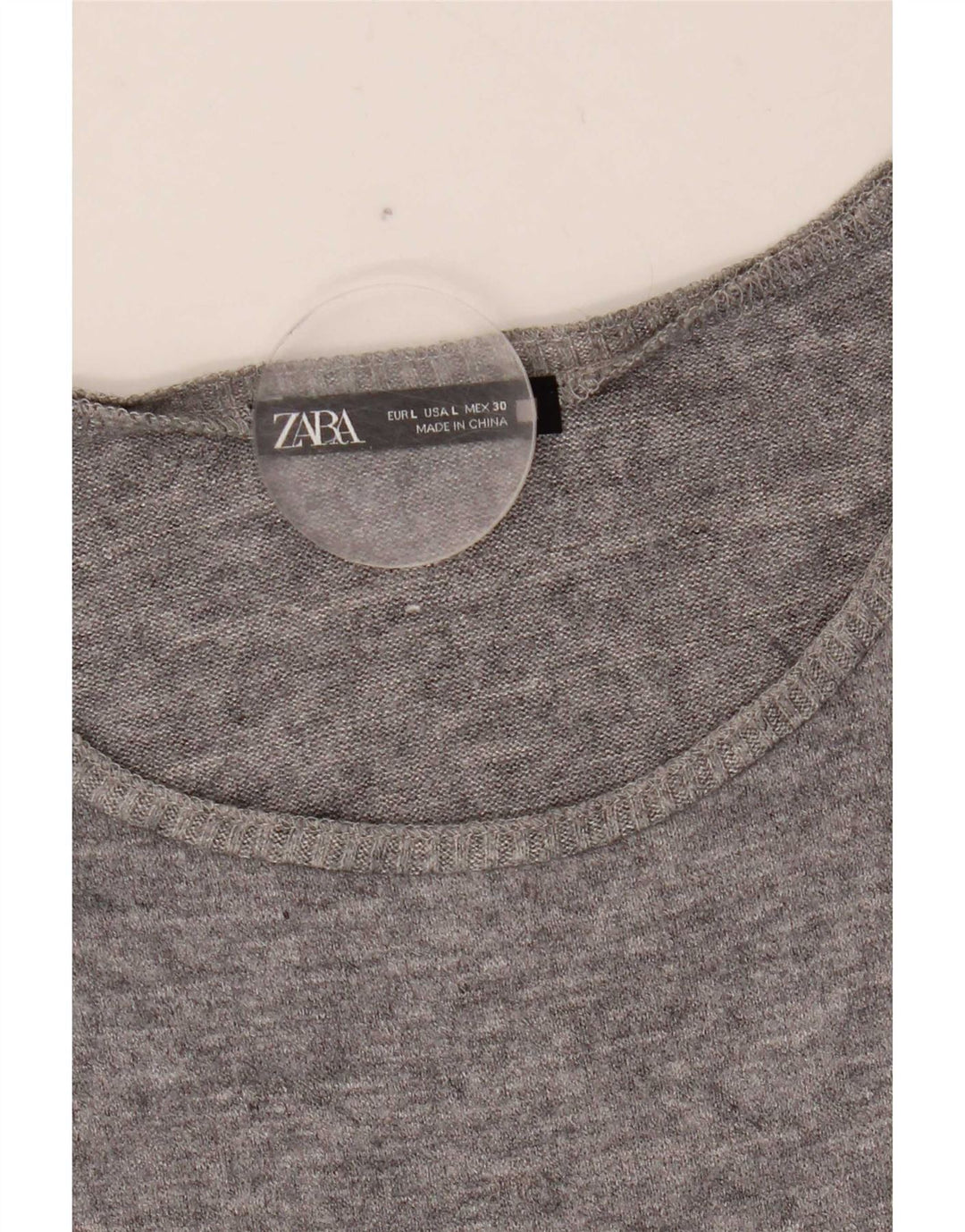 Zara Damevest Top UK 16 Large Grey Fair Isle