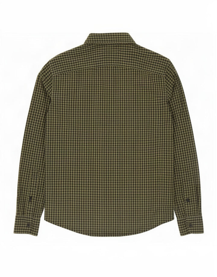 Hollister Herreskjorte Lille Grøn Gingham Bomuld