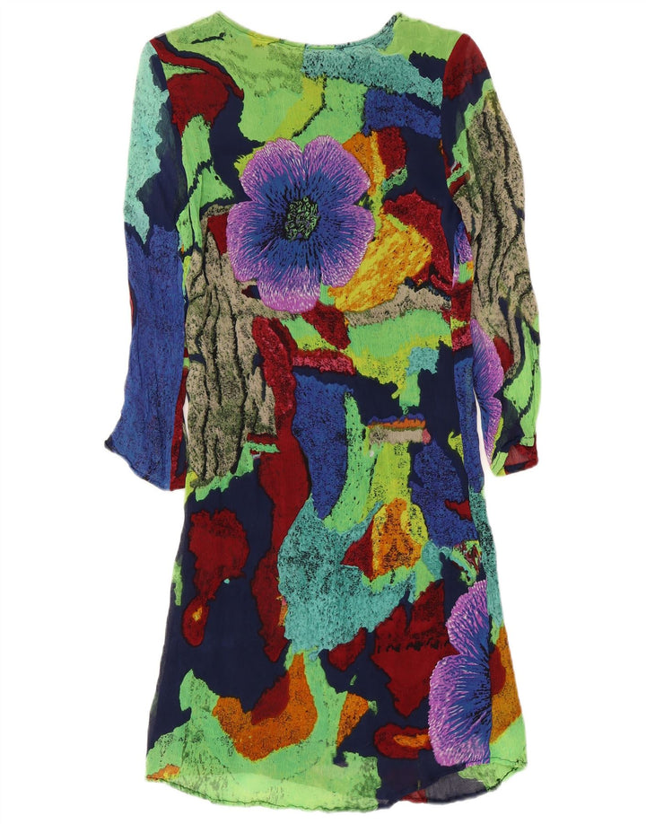 Desigual Kvinder Abstrakt Mønster A-Line Kjole EU 38 Medium Flerfarvet