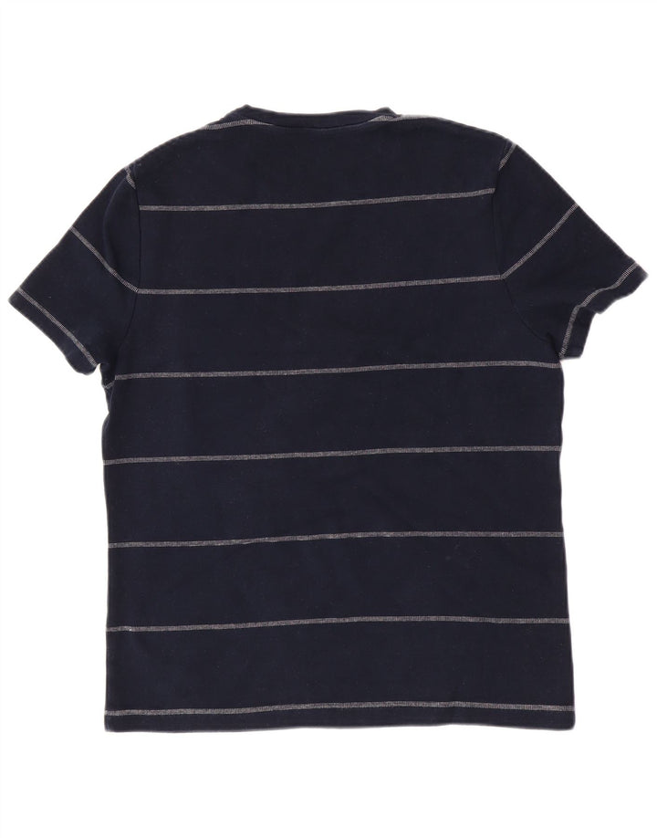Marks & Spencer Herre Regular Fit T-shirt Top Mellem marineblå stribet