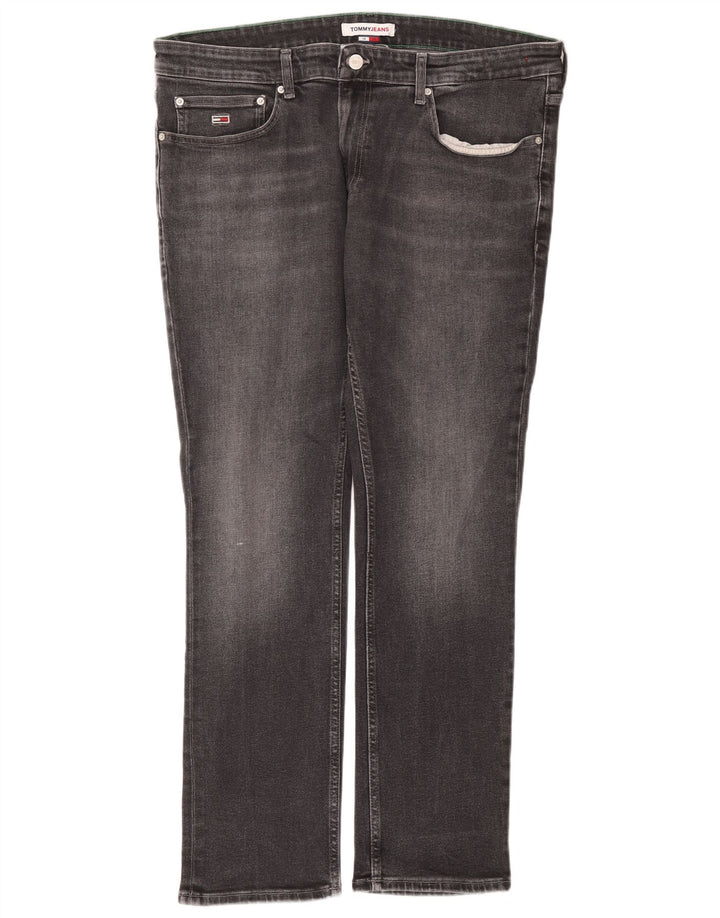 Tommy Hilfiger Herre Slim Jeans W38 L32 Grå Bomuld