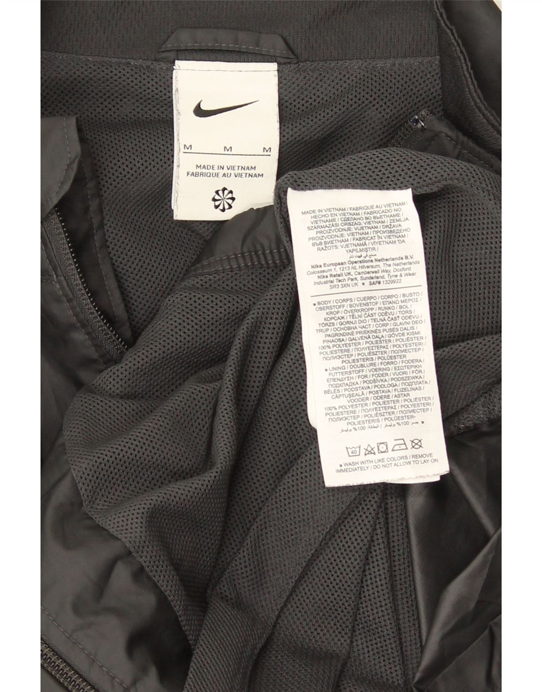 Nike træningsdragt til mænd, topjakke, mellemgrå polyester