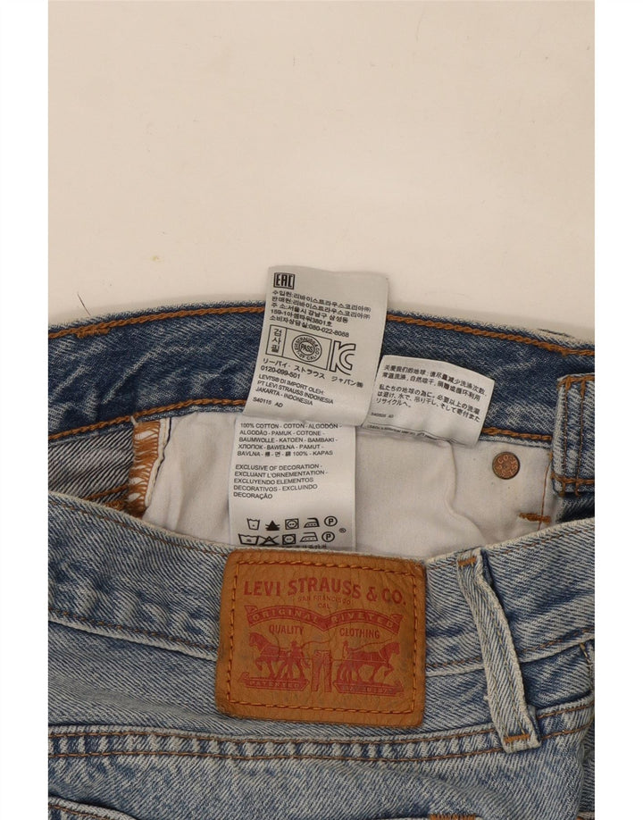 Levi's Dame nødlidende denimnederdel W28 Medium Blue Bomuld