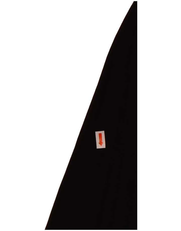 French Connection Dame Langærmet Bluse Top UK 10 Small Black Lyocell