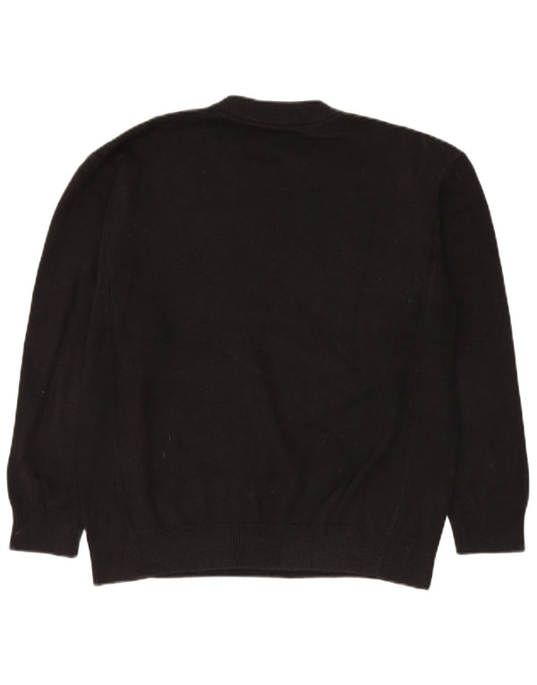 Zara Herre trøjetrøje med rund hals mellem sort bomuld