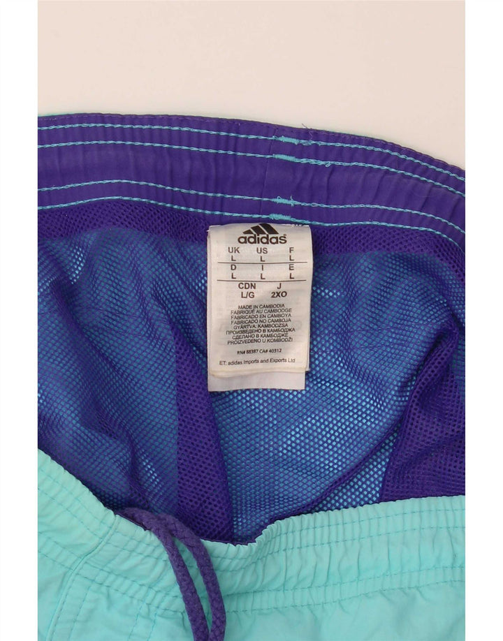Adidas Badeshorts til mænd store blå polyamid