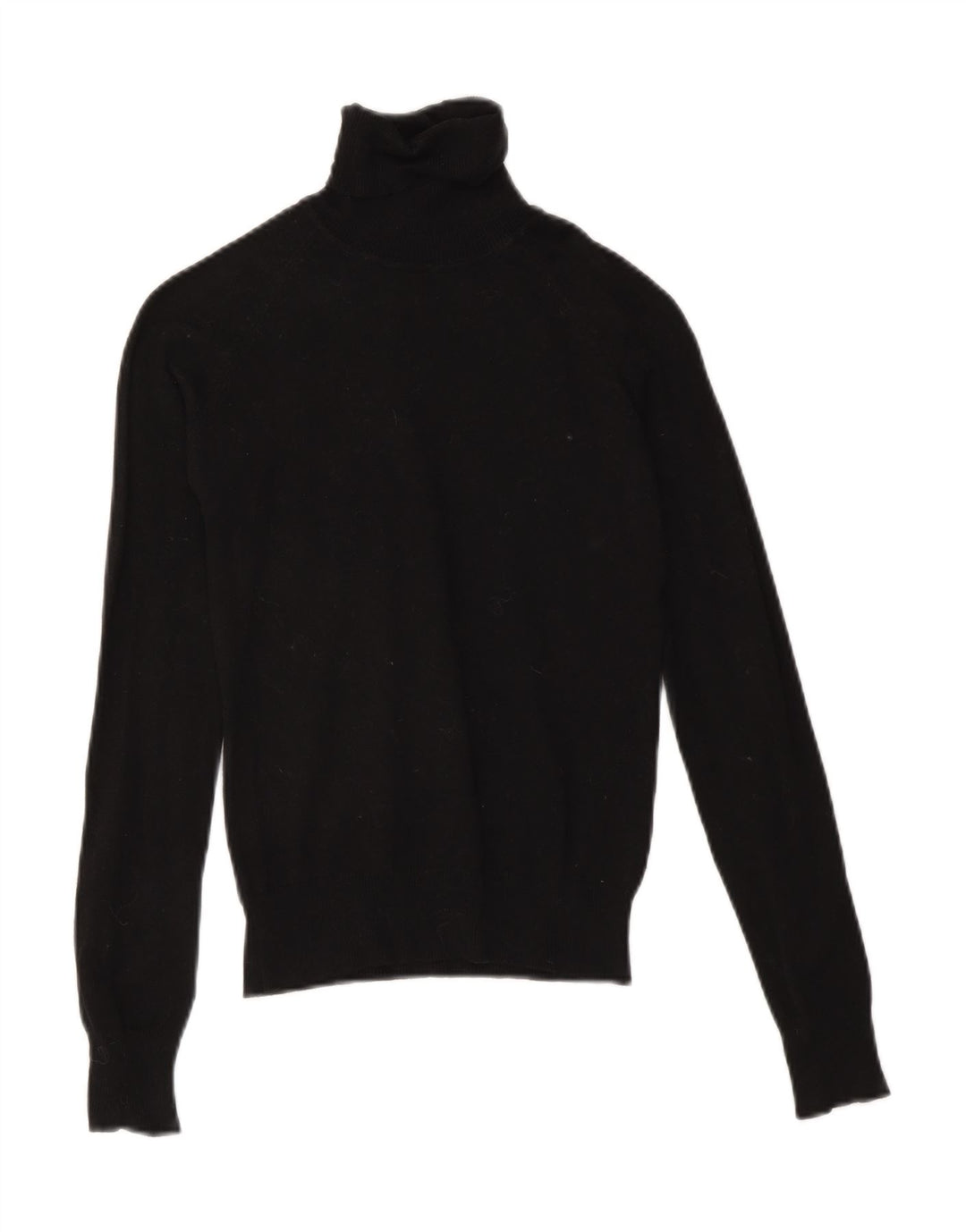 Zara Dame Rullehals Sweater UK 8 Lille Sort