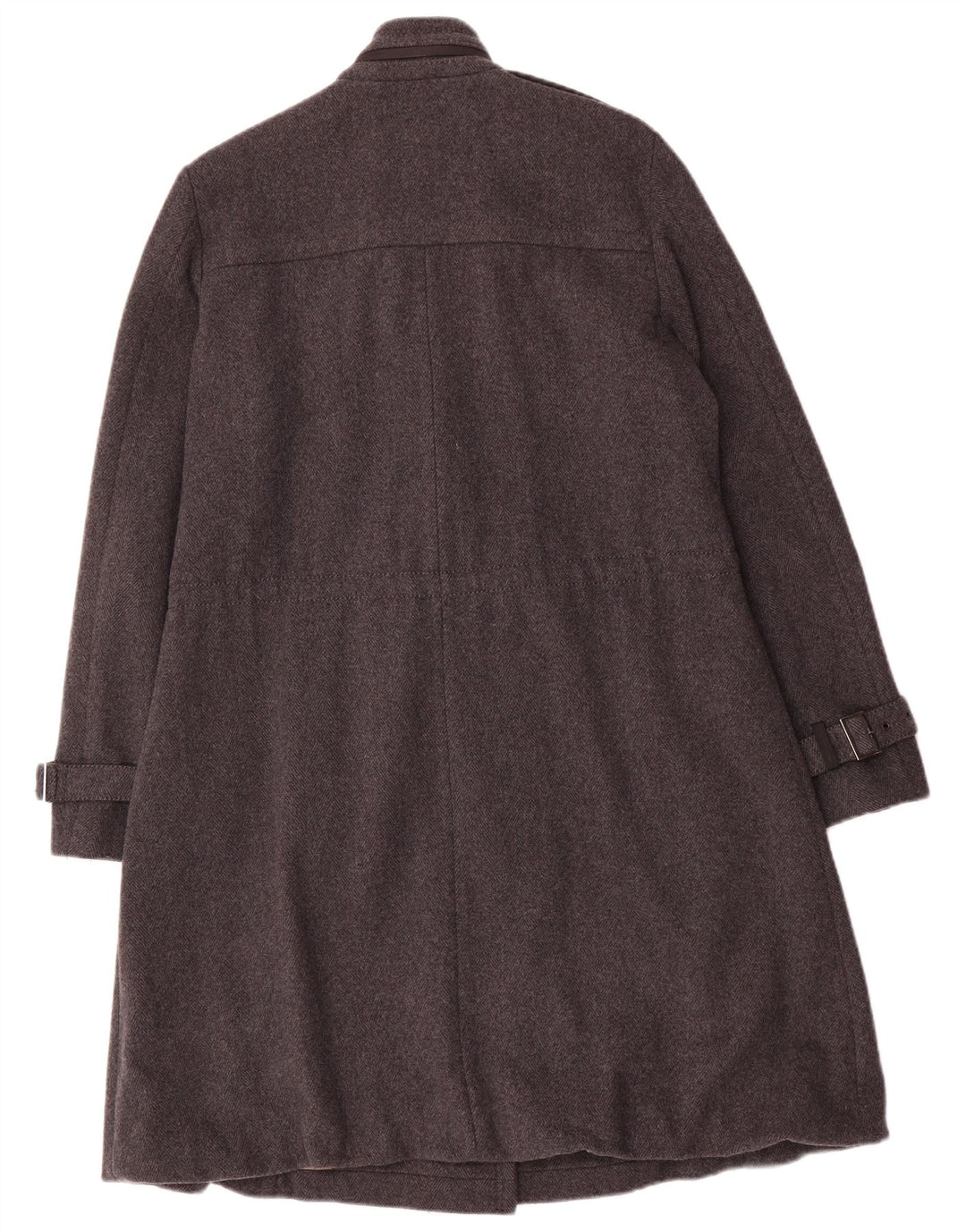 Marella Womens Military Double Breasted Coat UK 10 Small Grey Uld