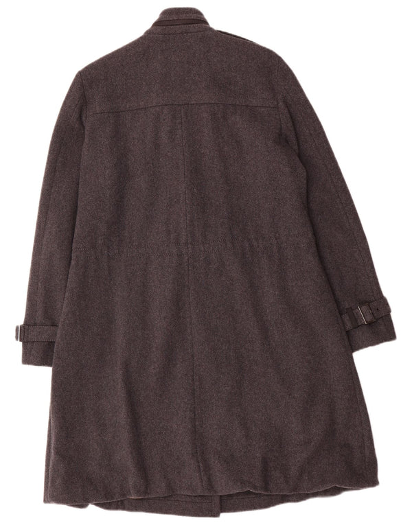 Marella Womens Military Double Breasted Coat UK 10 Small Grey Uld