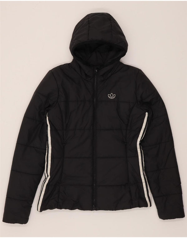 Adidas hættejakke til kvinder UK 10 Lille sort polyester
