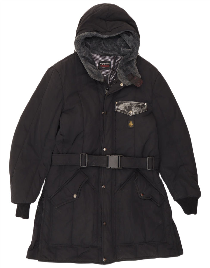 Refrigiwear Herre Sixty Hooded Padded Coat UK 40 Large Black Polyamide