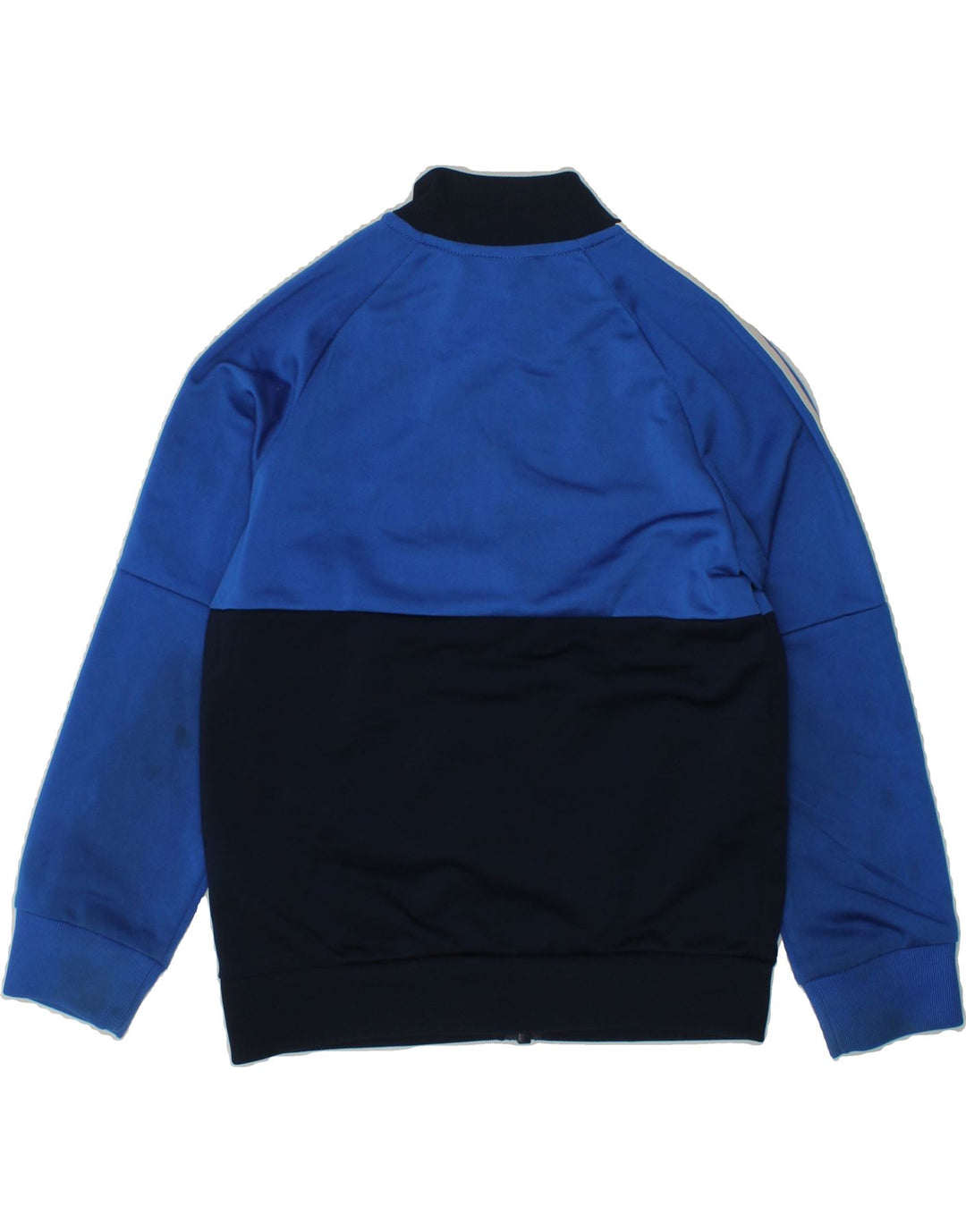 ADIDAS Boys Tracksuit Top Jacket 5-6 Years Blue Colourblock Polyester | Vintage Adidas | Thrift | Second-Hand Adidas | Used Clothing | Messina Hembry 