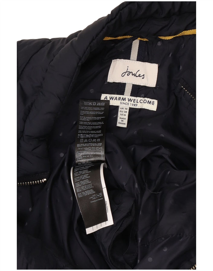 Joules Womens Polstret Gilet UK 10 Small Navy Blue Polyester