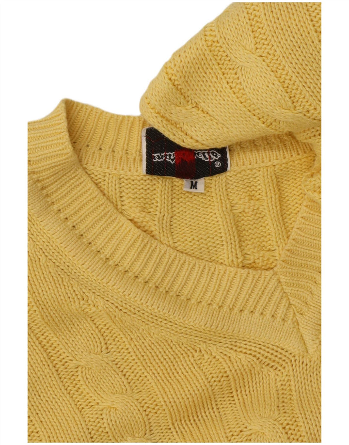 Mazzonetto Herre V-hals sweater Medium Gul Bomuld
