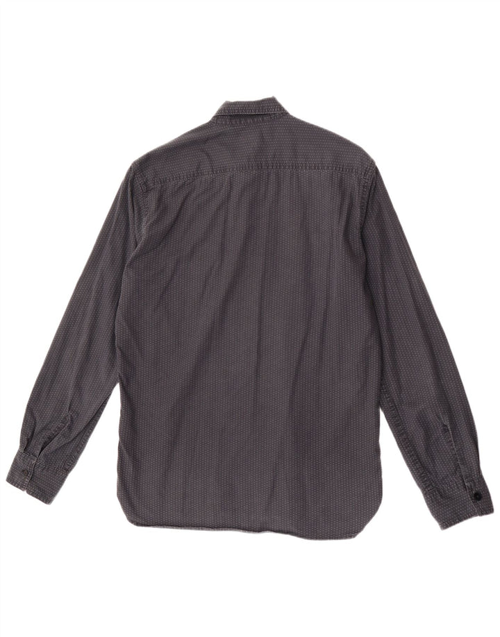 Levi's herreskjorte medium marineblå plettet bomuld