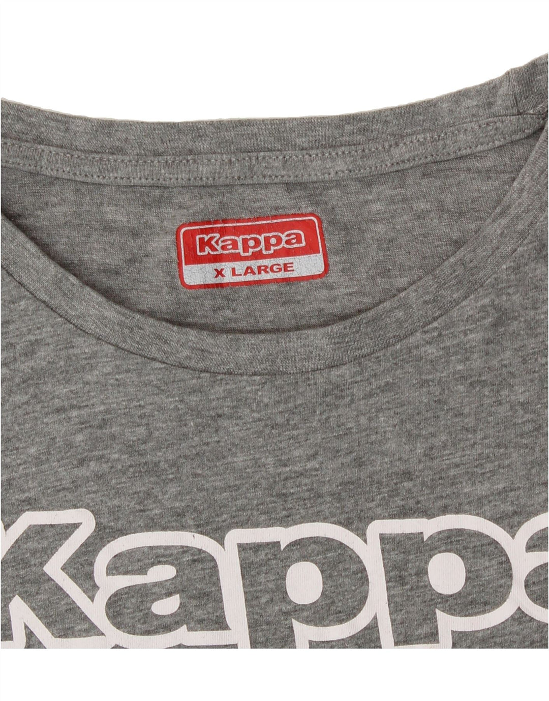 KAPPA Womens Graphic T-Shirt Top UK 18 XL Grey Vintage Kappa and Second-Hand Kappa from Messina Hembry 
