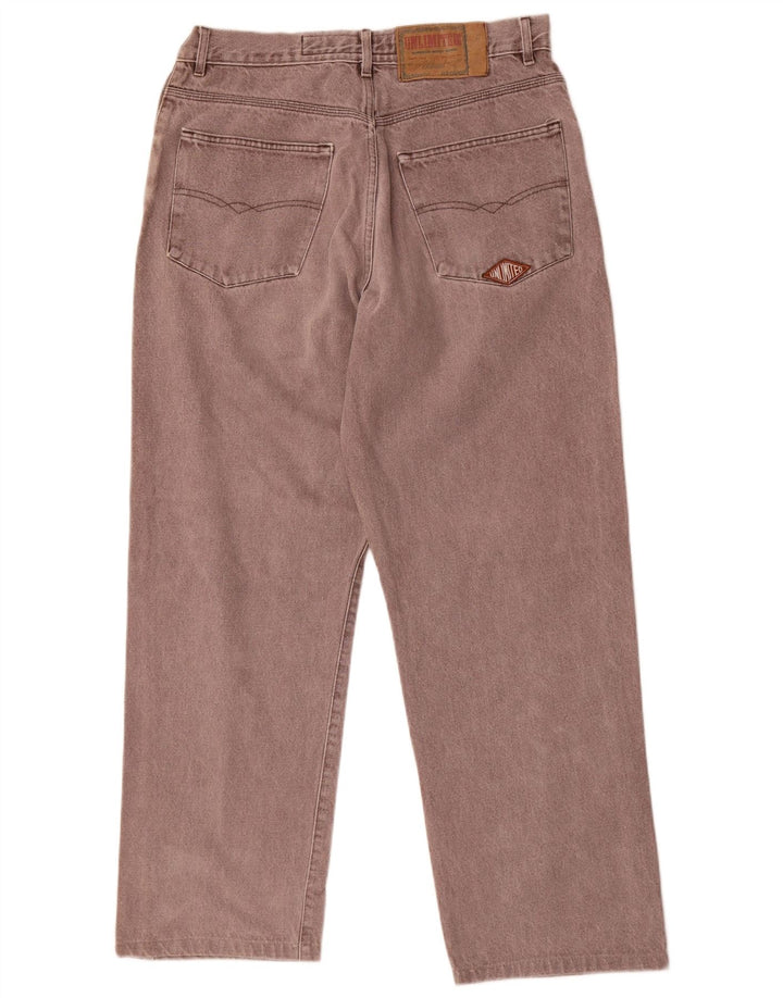 Ubegrænset Straight Jeans til mænd W36 L30 Grå Bomuld