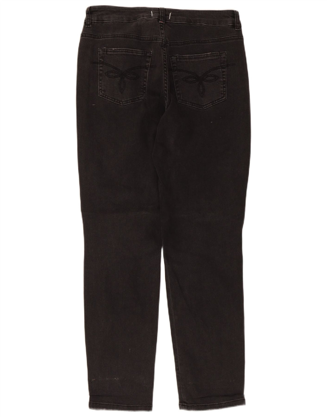 Ted Baker Dame Distressed Slim Jeans W28 L28 Sort Bomuld