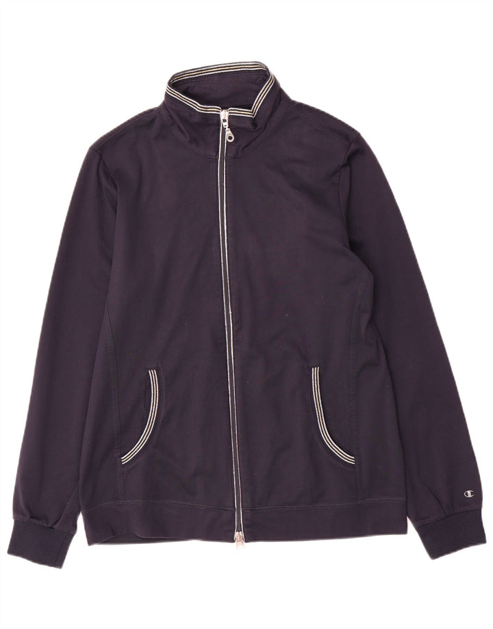 Champion Dame Easy Fit træningsdragt Topjakke UK 14 Medium Navy Blue