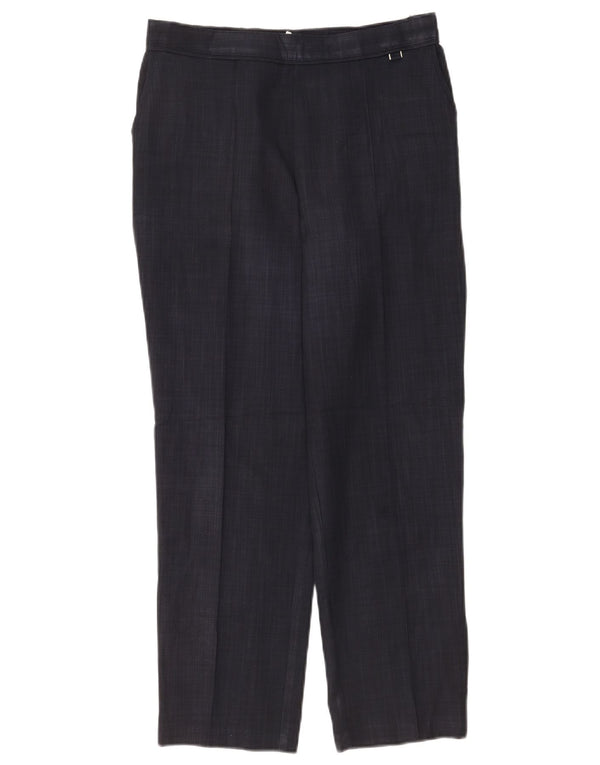 Marks & Spencer Højtaljede fritidsbukser til kvinder UK 10 Small W28 L26 Navy