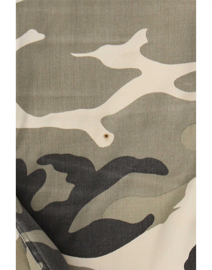 Vintage Herre Cargo Shorts XL W38 Khaki Camouflage Polyester