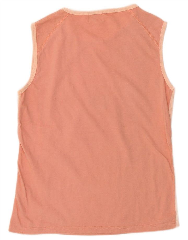 Asics Dame Grafisk Vest Top UK 12 Medium Pink Bomuld