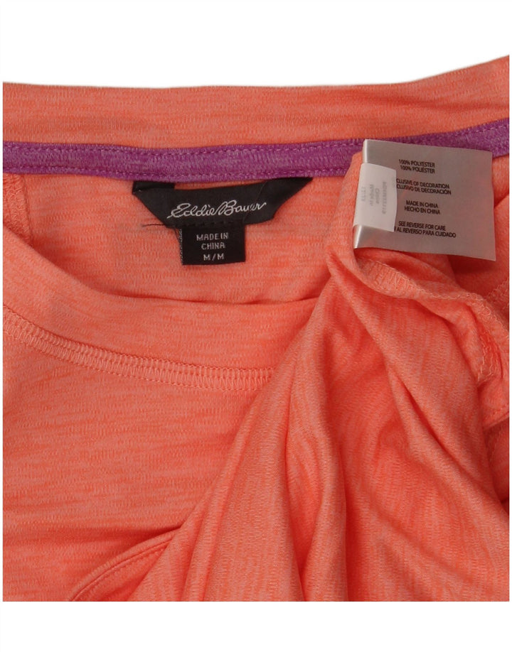 EDDIE BAUER T-shirt top til kvinder UK 14 Medium Pink Polyester