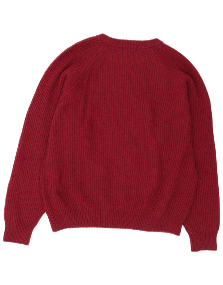 Kappa Herre Jumper Sweater med rund hals XL Bourgogne uld