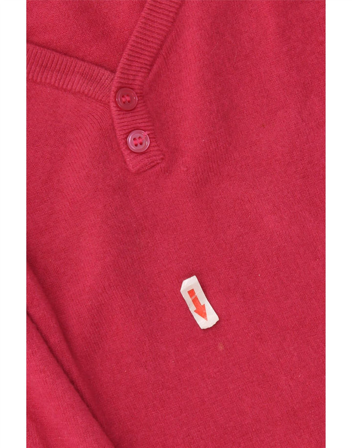 Marks & Spencer Dame V-hals sweater UK 16 Large Pink