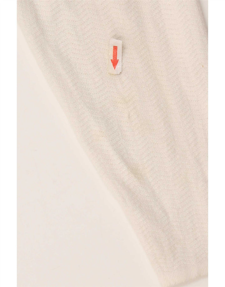 Zara Dame Top Langærmet UK 18 XL Hvid Sildeben