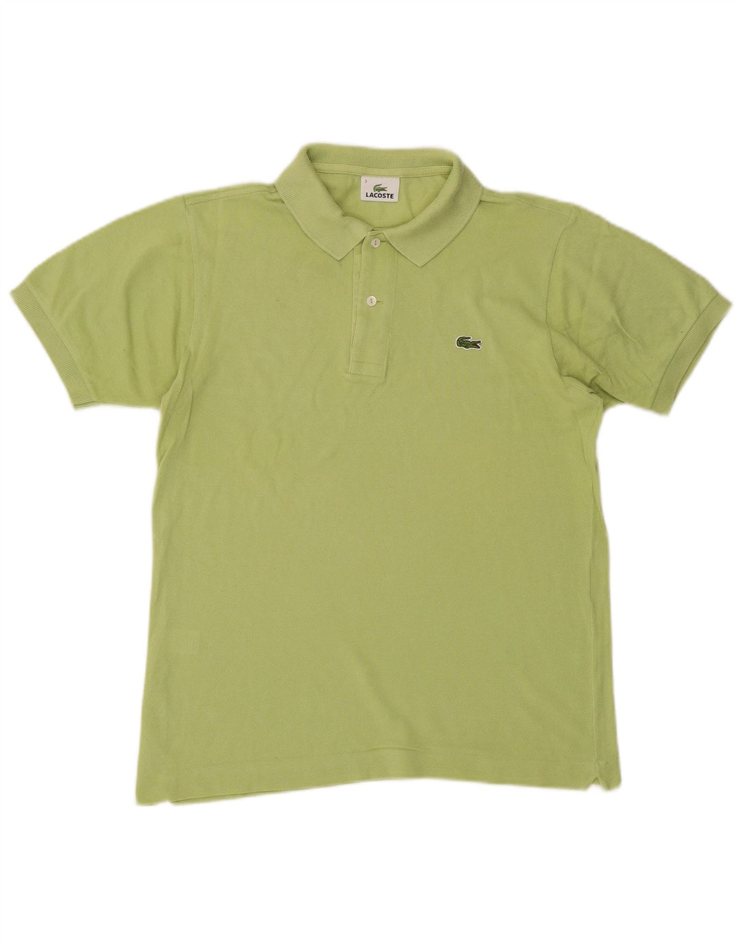 Lacoste herre poloshirt størrelse 3 Lille grøn bomuld