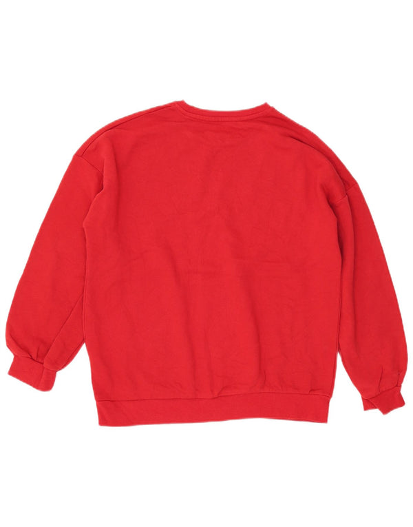 MARKS & SPENCER Pige Sweatshirt Jumper 12-13 År Rød Bomuld