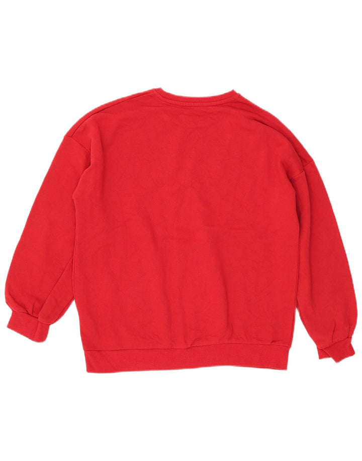 MARKS & SPENCER Pige Sweatshirt Jumper 12-13 År Rød Bomuld
