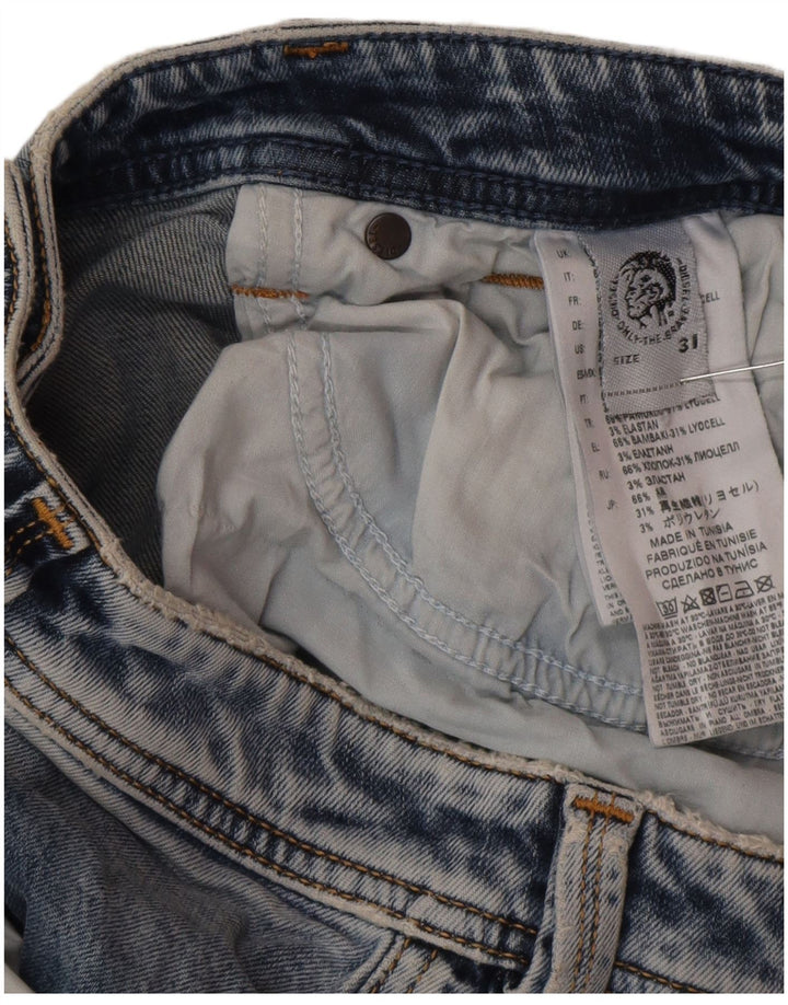 Diesel Straight Jeans til mænd W31 L27 Blå Bomuld