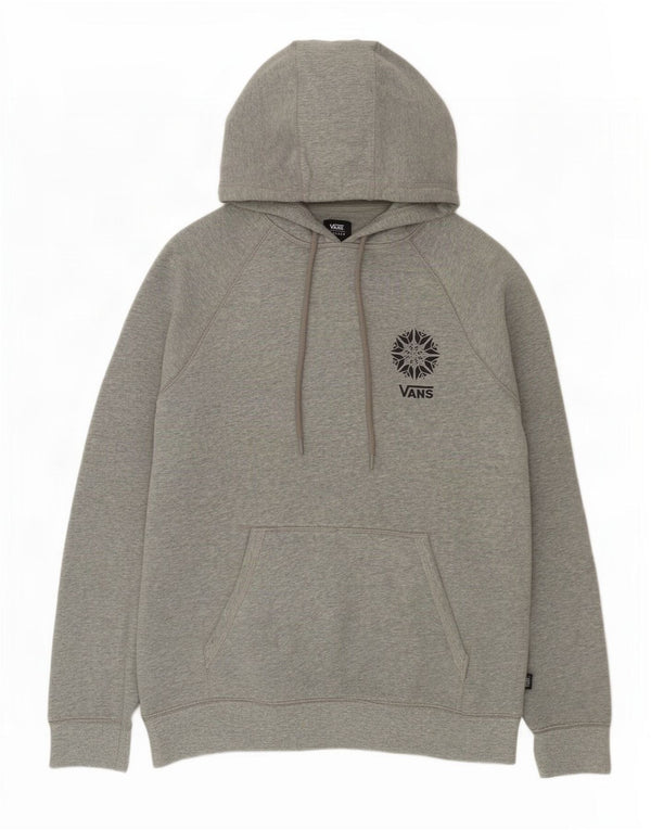 Vans Mens Graphic Hoodie Jumper Medium Grey Cotton