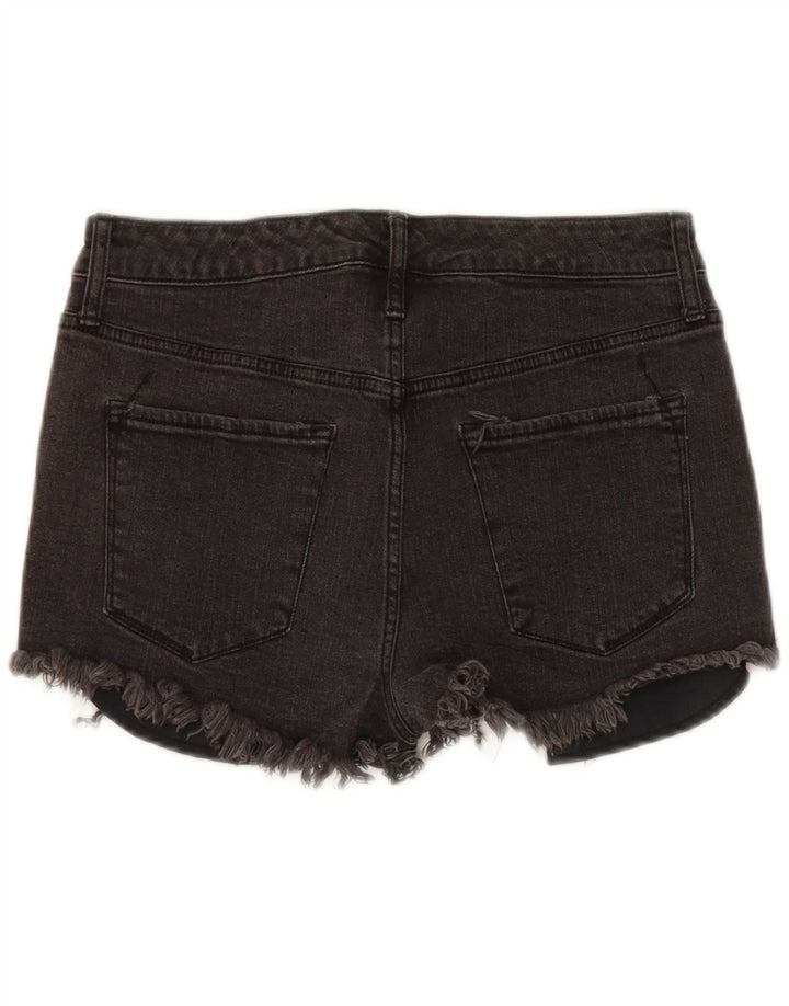 MOSSIMO Womens High Rise Denim Shorts US 10 Large W30 Grey Cotton Vintage Mossimo and Second-Hand Mossimo from Messina Hembry 
