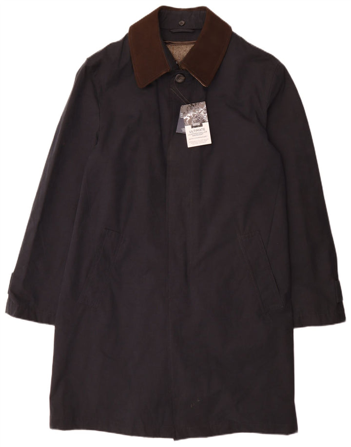 Marks & Spencer Herre Windbreaker Coat UK 36 Small Navy Blue Classic