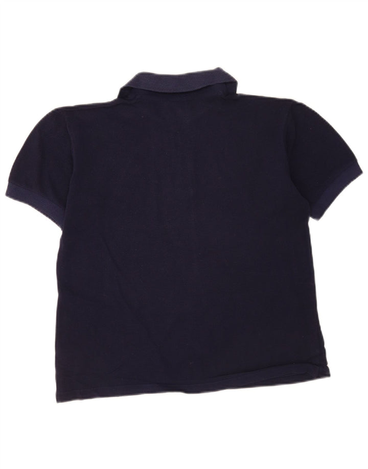 Kappa Dame Polo Shirt UK 8 Small Navy Blue Cotton