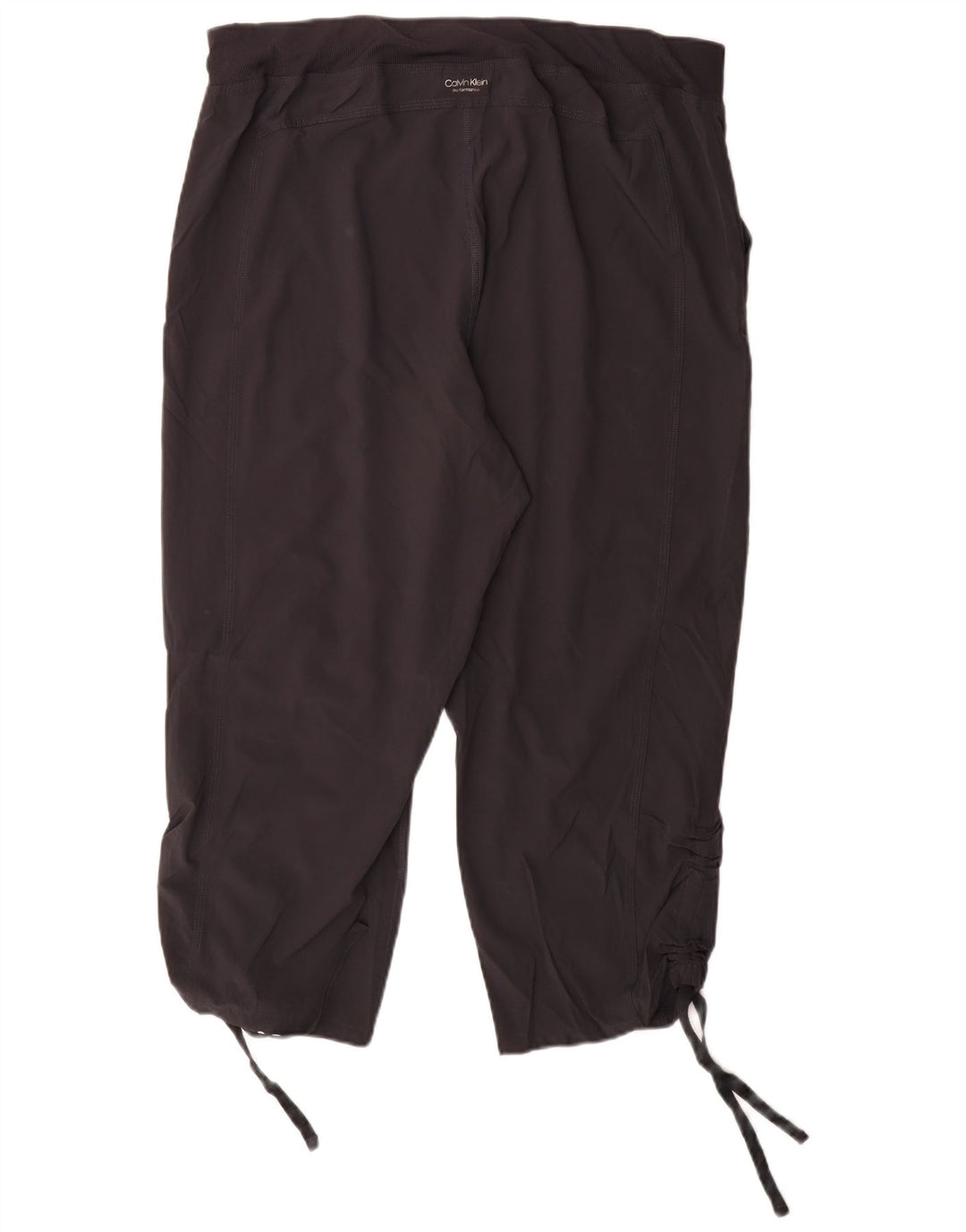 Calvin Klein Dame Capri Træningsdragt Bukser UK 18 XL Grå Polyester