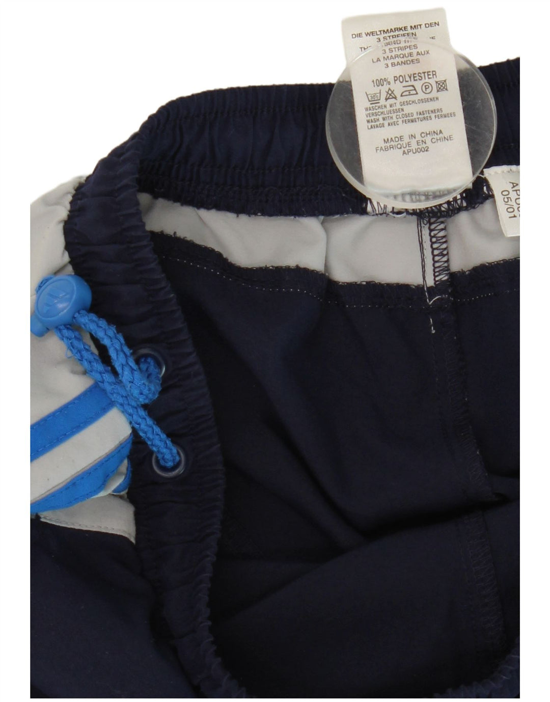 Adidas Træningsdragtsbukser til drenge 15-16 år Marineblå Colourblock Polyester