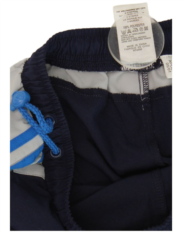 Adidas Træningsdragtsbukser til drenge 15-16 år Marineblå Colourblock Polyester