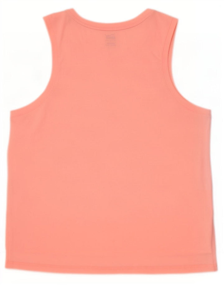 Puma Dame Grafisk Vest Top UK 16 Large Pink Polyester