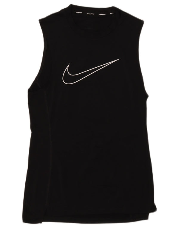Nike Herre Dri Fit Grafisk Vest Top Medium Sort Polyester