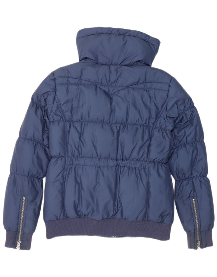 Levi's polstret jakke til kvinder UK 16 Stor marineblå polyester