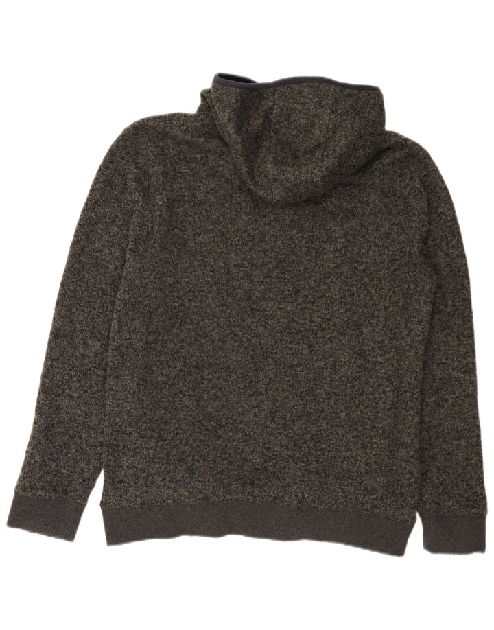 Quiksilver Hættetrøje med lynlås til mænd Large Grå Colourblock Polyester