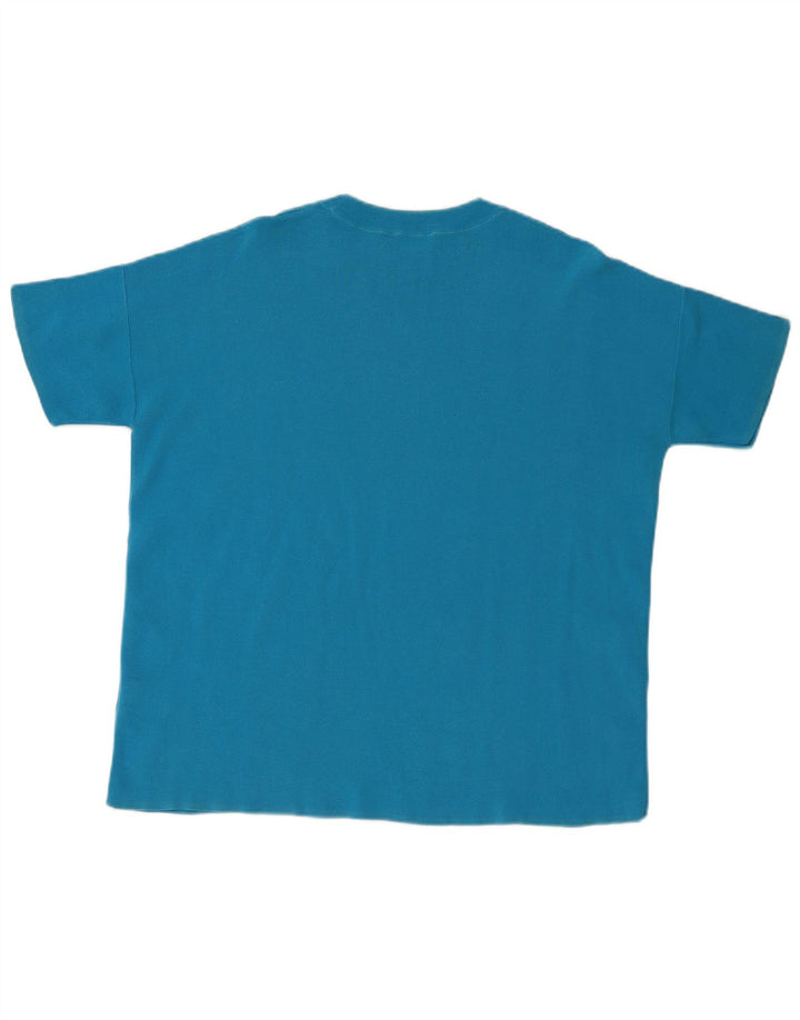 Cos Herre Loose Fit T-Shirt Top Lille Blå Bomuld