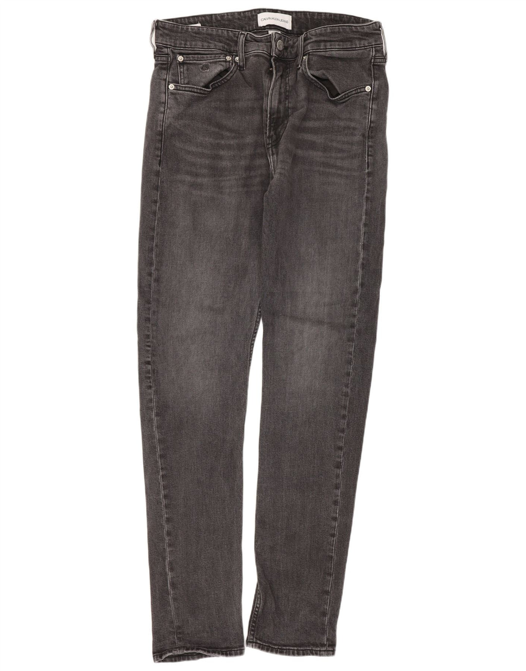 Calvin Klein Herre Slim Jeans W32 L32 Grå Bomuld