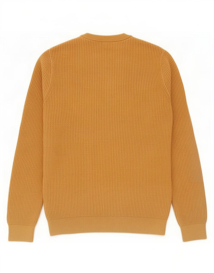 Superdry Herre sweater med rund hals, lille gul bomuld