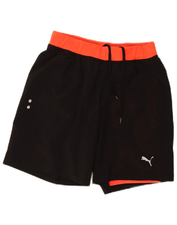 Puma Sportshorts til mænd Small Black Colourblock Polyester
