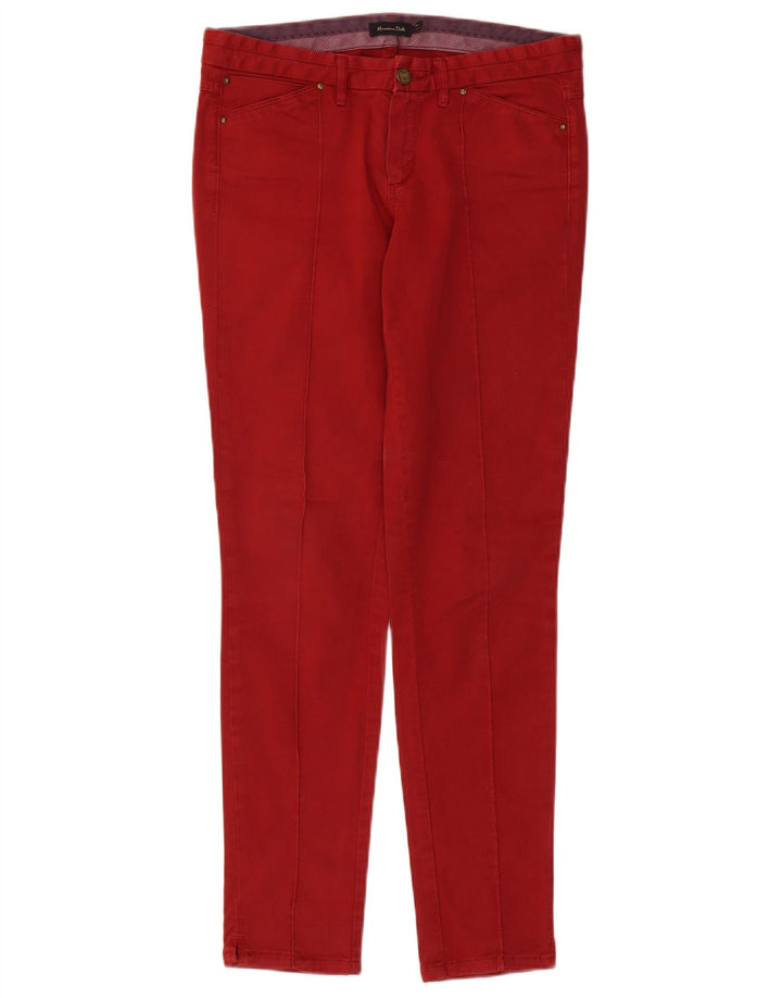 Massimo Dutti Dame Slim Jeans EU 38 Small W28 L30 Rød